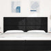 Tăblie cap cu headboard Negru 200 cm Piele artificială - WALTI WALTI