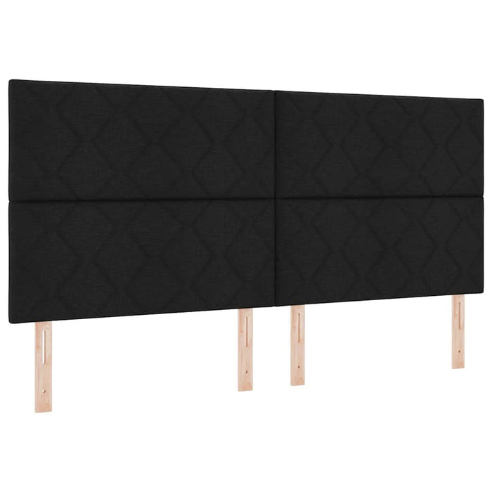 Tăblie cap cu headboard Negru 200 cm Piele artificială - WALTI WALTI