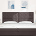 Tăblie cap cu headboard Maro închis 200 cm Piele artificială - WALTI WALTI