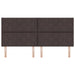 Tăblie cap cu headboard Maro închis 200 cm Piele artificială - WALTI WALTI