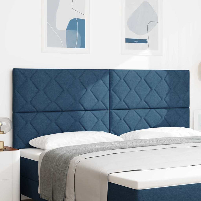 Tăblie din Țesătură Geometric Manual albastru 200 cm țesătură - WALTI WALTI