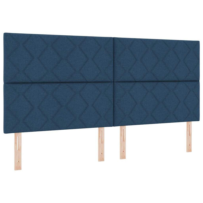 Tăblie din Țesătură Geometric Manual albastru 200 cm țesătură - WALTI WALTI
