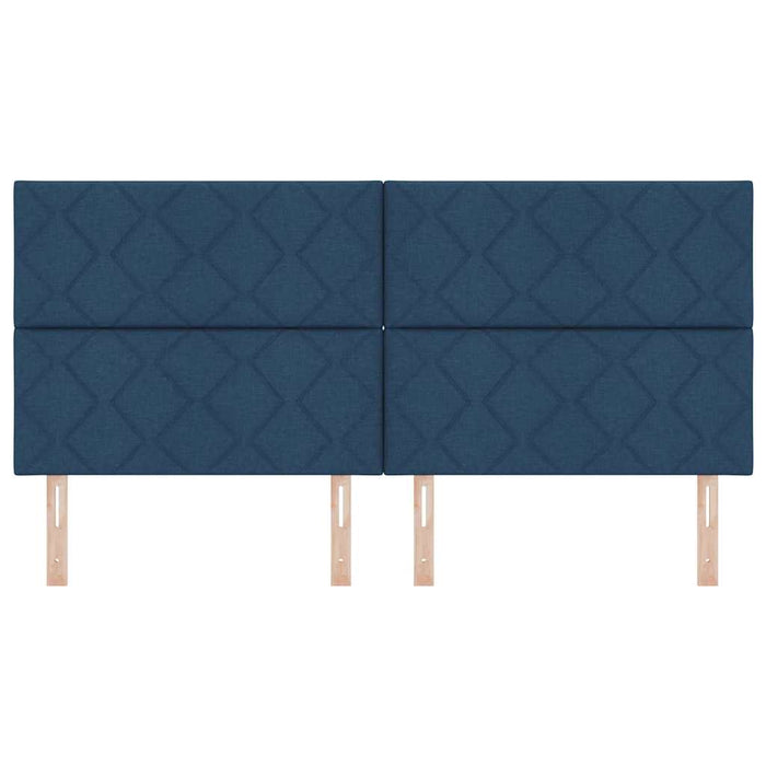 Tăblie din Țesătură Geometric Manual albastru 200 cm țesătură - WALTI WALTI