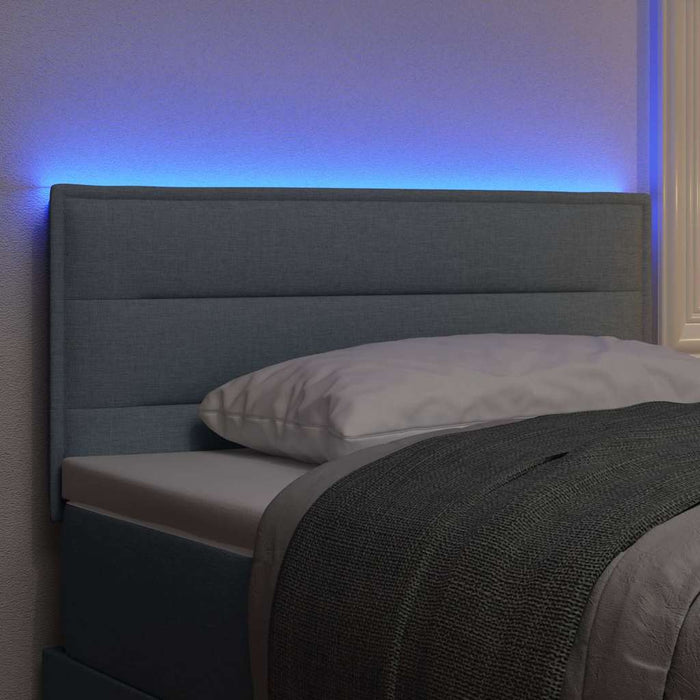 Tăblie LED cu lumini cu bandă LED Gri deschis 80 cm Poliester - WALTI WALTI