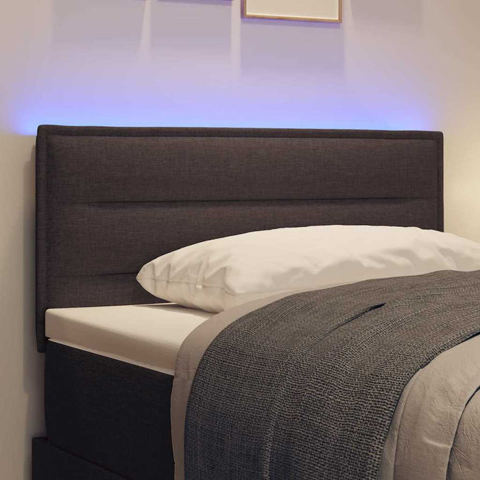 Tăblie LED cu lumini cu bandă LED Maro închis 90 cm Poliester - WALTI WALTI