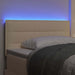 Tăblie LED cu lumini cu bandă LED Manual Crem 90 cm Poliester - WALTI WALTI