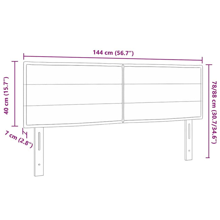 Tăblie LED cu lumini cu bandă LED Manual Negru 144 cm Poliester - WALTI WALTI