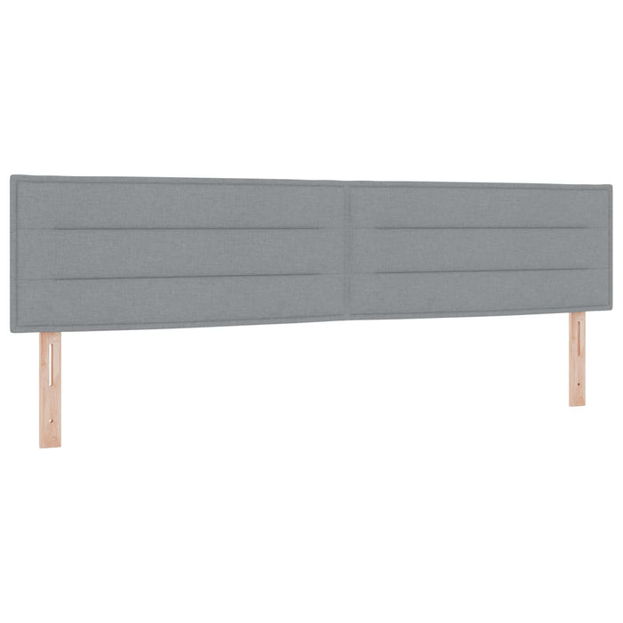 Tăblie LED cu lumini cu bandă LED Gri deschis 200 cm Poliester - WALTI WALTI