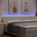 Tăblie LED cu lumini cu bandă LED Manual Crem 200 cm Poliester - WALTI WALTI