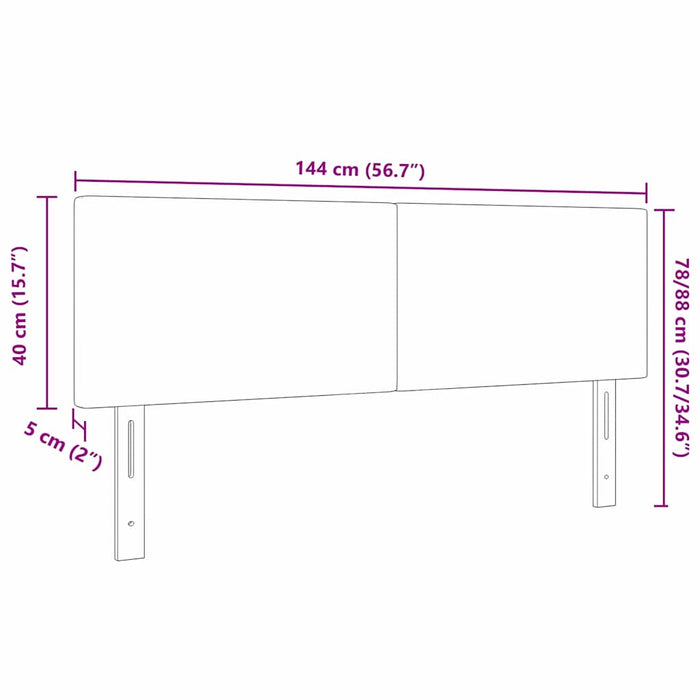Tăblie LED cu lumini cu bandă LED Gri Verde 144 cm Poliester - WALTI WALTI