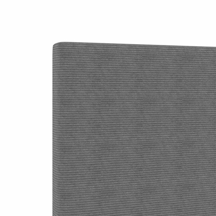 Tăblie LED Manual Gri deschis 160 cm Țesătură din corduroy WALTI
