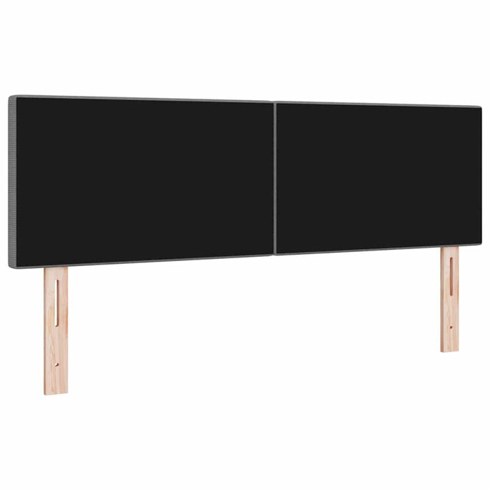 Tăblie LED Manual Gri deschis 160 cm Țesătură din corduroy WALTI
