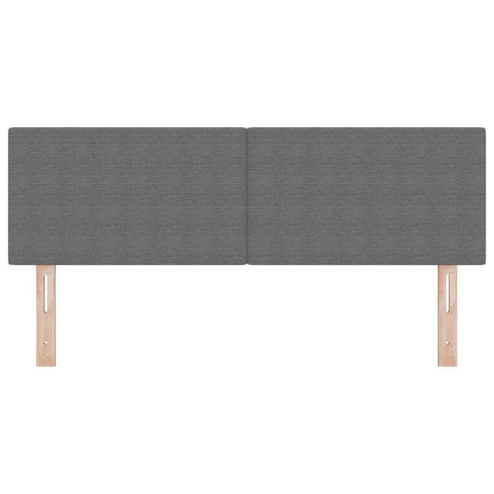 Tăblie LED Manual Gri deschis 160 cm Țesătură din corduroy WALTI