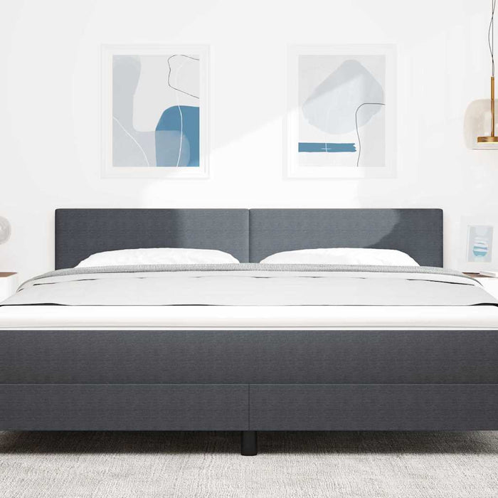 Tăblie LED cu lumini cu bandă LED Gri închis 180 cm Poliester - WALTI WALTI