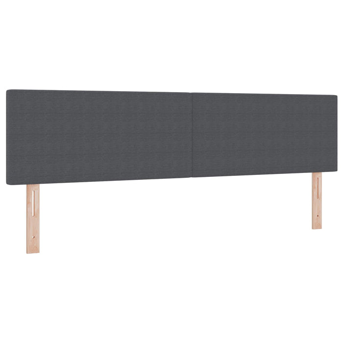 Tăblie LED cu lumini cu bandă LED Gri închis 180 cm Poliester - WALTI WALTI