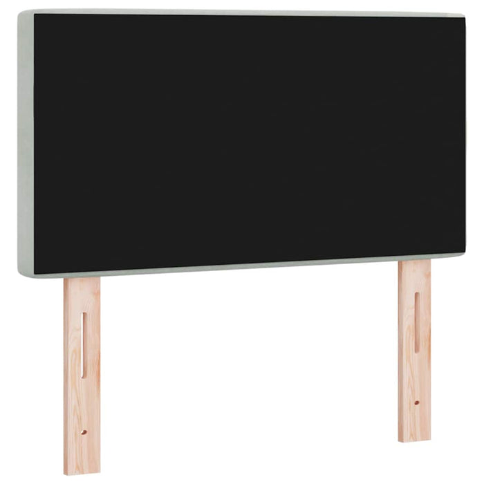 Tăblie LED cu lumini cu bandă LED Gri deschis 80 cm Catifea - WALTI WALTI