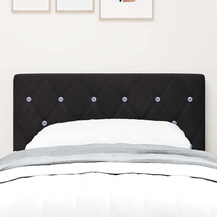 Tăblie LED cu lumini cu bandă LED Argyle Negru 80 cm Catifea - WALTI WALTI