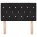 Tăblie LED cu lumini cu bandă LED Argyle Negru 80 cm Catifea - WALTI WALTI