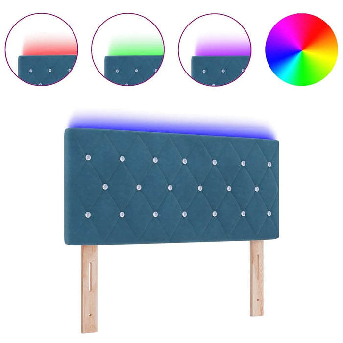 Tăblie LED cu lumini cu bandă LED Albastru închis 90 cm Catifea - WALTI WALTI