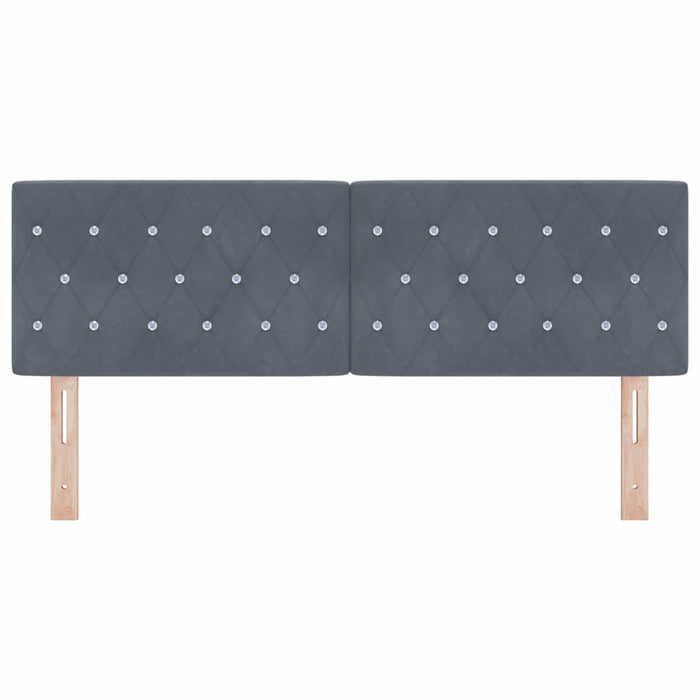 Tăblie LED cu lumini cu bandă LED Gri închis 80 cm Catifea - WALTI WALTI