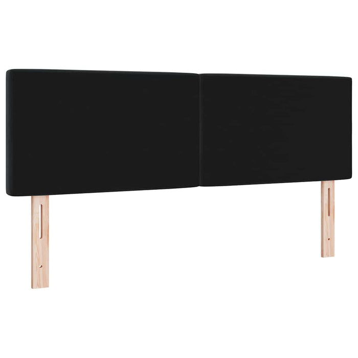 Tăblie LED cu lumini cu bandă LED Argyle Negru 80 cm Catifea - WALTI WALTI
