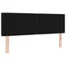 Tăblie LED cu lumini cu bandă LED Argyle Negru 80 cm Catifea - WALTI WALTI