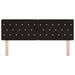 Tăblie LED cu lumini cu bandă LED Argyle Negru 80 cm Catifea - WALTI WALTI