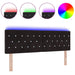 Tăblie LED cu lumini cu bandă LED Argyle Negru 80 cm Catifea - WALTI WALTI