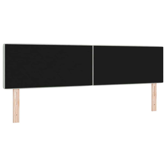 Tăblie LED cu benzi LED cu headboard Gri deschis 180 cm Catifea WALTI