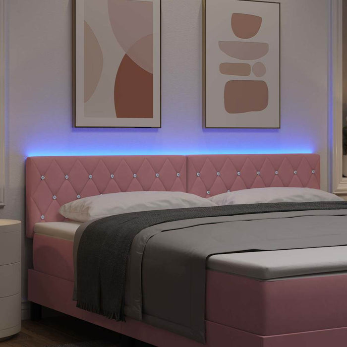 Tăblie LED cu lumini cu bandă LED Manual Roz 180 cm Poliester - WALTI WALTI