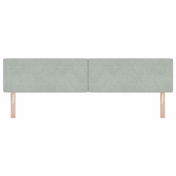 Tăblie LED cu lumini cu bandă LED Gri deschis 100 cm Catifea - WALTI WALTI