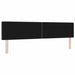 Tăblie LED cu benzi LED cu headboard Gri închis 200 cm Catifea - WALTI WALTI