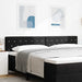 Tăblie LED cu benzi LED cu headboard Negru 200 cm Catifea - WALTI WALTI