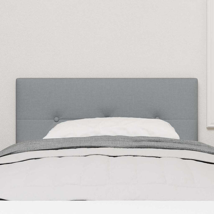 Tăblie LED cu benzi LED cu headboard Gri deschis 80 cm țesătură WALTI