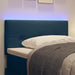 Tăblie LED cu benzi LED cu headboard albastru 80 cm țesătură - WALTI WALTI