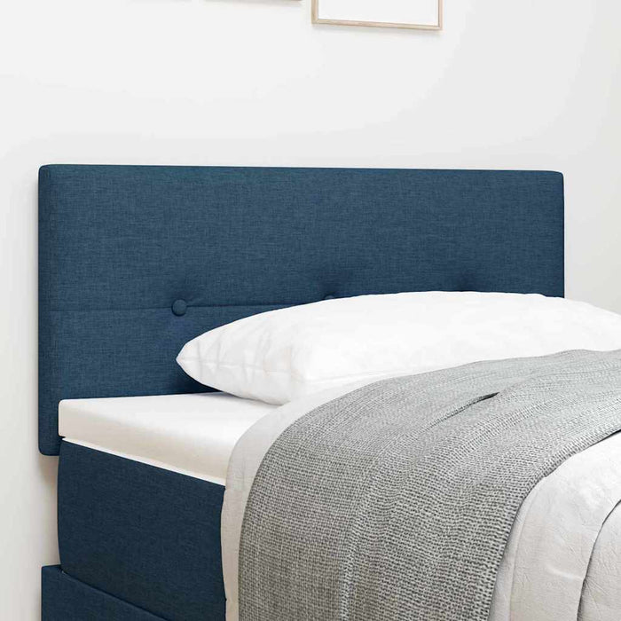 Tăblie LED cu benzi LED cu headboard albastru 80 cm țesătură - WALTI WALTI