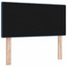 Tăblie LED cu benzi LED cu headboard albastru 80 cm țesătură - WALTI WALTI