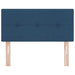 Tăblie LED cu benzi LED cu headboard albastru 80 cm țesătură - WALTI WALTI