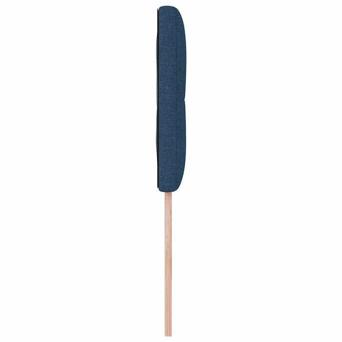 Tăblie LED cu benzi LED cu headboard albastru 80 cm țesătură - WALTI WALTI