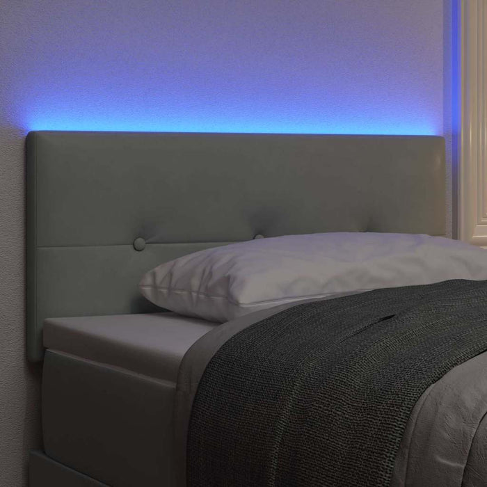 Tăblie LED cu benzi LED Manual Gri deschis 80 cm Catifea - WALTI WALTI