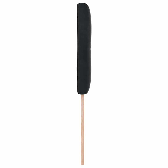 Tăblie cap cu lumini cu bandă LED Ajustabil Negru 80 cm Catifea - WALTI WALTI
