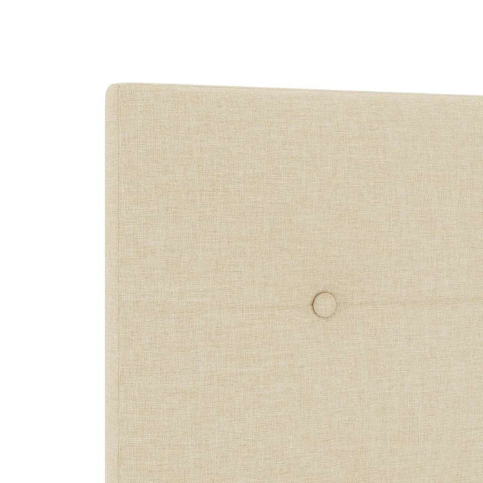 Tăblie LED cu benzi LED cu headboard Manual Crem 90 cm țesătură WALTI