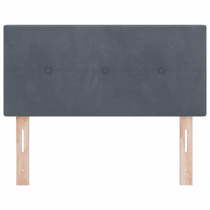 Tăblie cap cu lumini cu bandă LED Ajustabil Gri 90 cm Catifea - WALTI WALTI