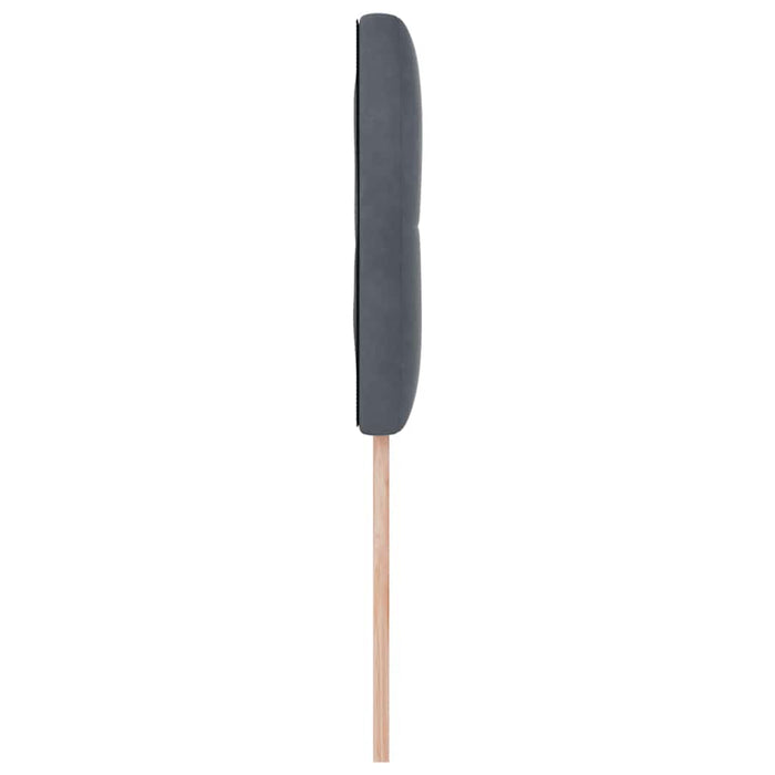 Tăblie cap cu lumini cu bandă LED Ajustabil Gri 90 cm Catifea - WALTI WALTI