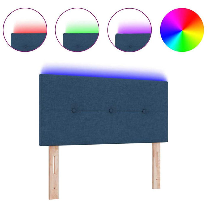 Tăblie cu LED cu lumini cu bandă LED albastru 100 cm țesătură - WALTI WALTI