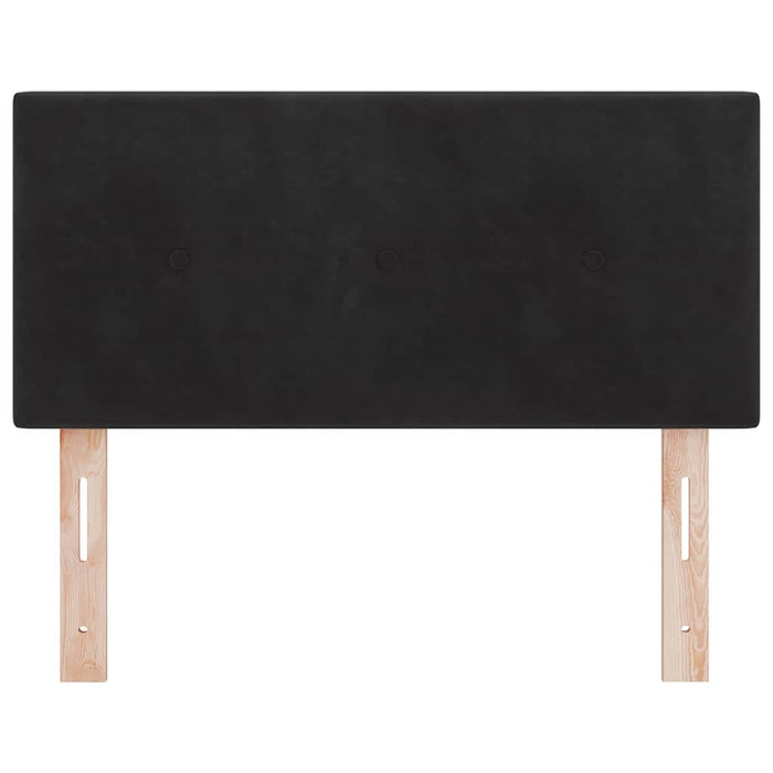 Tăblie cap cu lumini cu bandă LED Negru 100 cm Catifea - WALTI WALTI