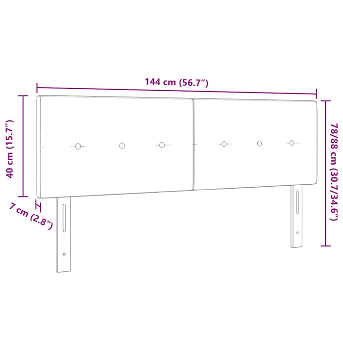 Tăblie LED cu lumini cu bandă LED albastru 144 cm Poliester - WALTI WALTI