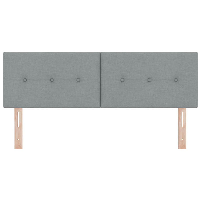 Tăblie LED cu lumini cu bandă LED Gri deschis 160 cm Poliester - WALTI WALTI