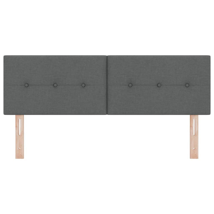 Tăblie cu LED cu lumini cu bandă LED Gri închis 160 cm țesătură - WALTI WALTI