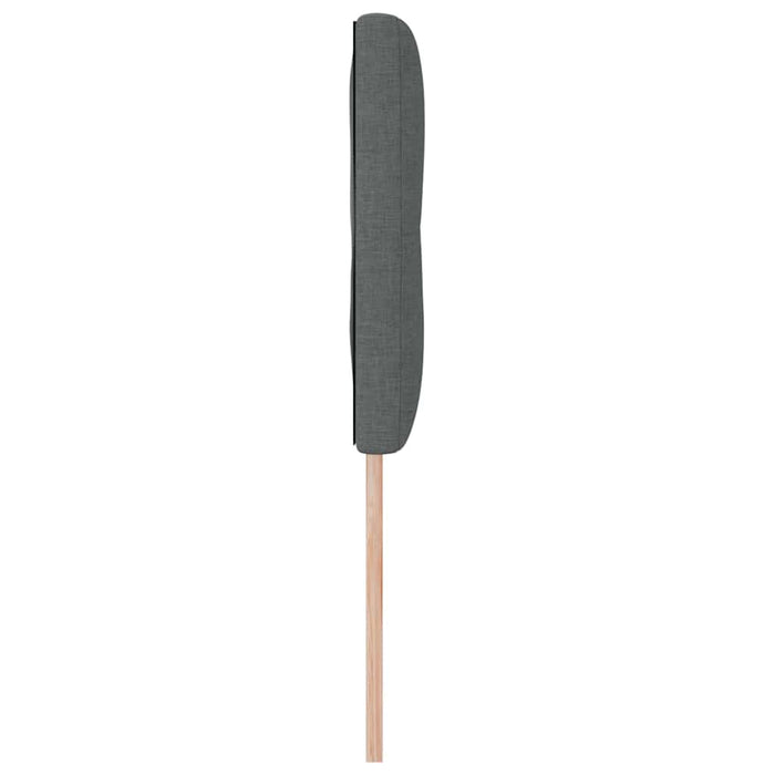 Tăblie cu LED cu lumini cu bandă LED Gri închis 160 cm țesătură - WALTI WALTI